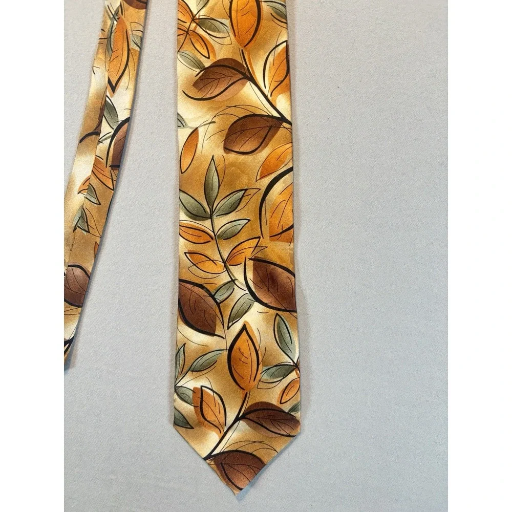 J Garcia Collection 45 Silk‎ Tie Tree Leaf Abstract Limited Edition Mens Art